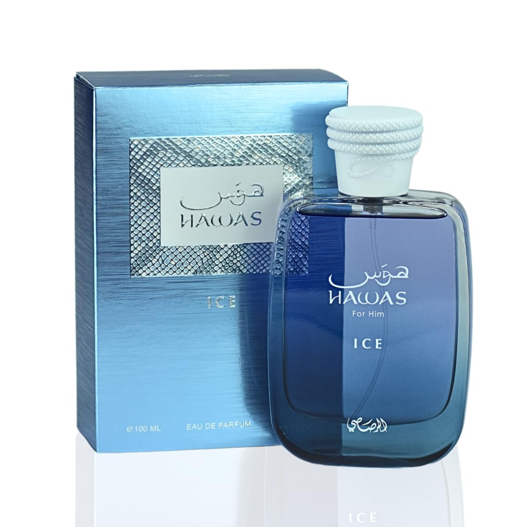Rasasi Hawas Ice For Men - Eau de Parfum 100ML (3.4 Oz) Premium Arabian